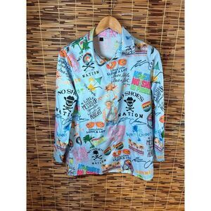 Kenny Chesney Large All Over Print Long Sleeve Shirt